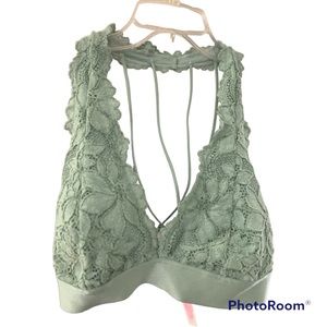 NWOT VS Pink mint green bralette Sz L